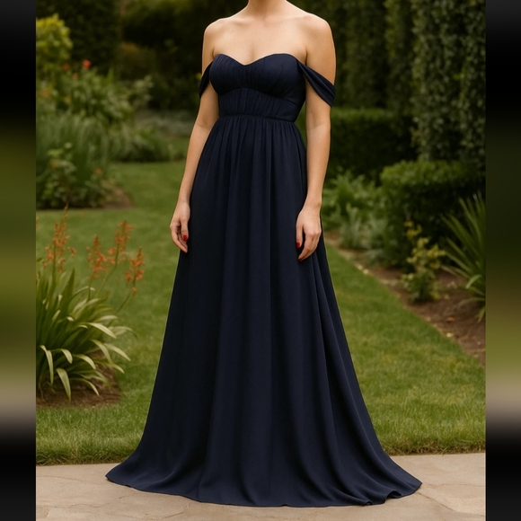 NWT Reformation Jayden Dress In Navy